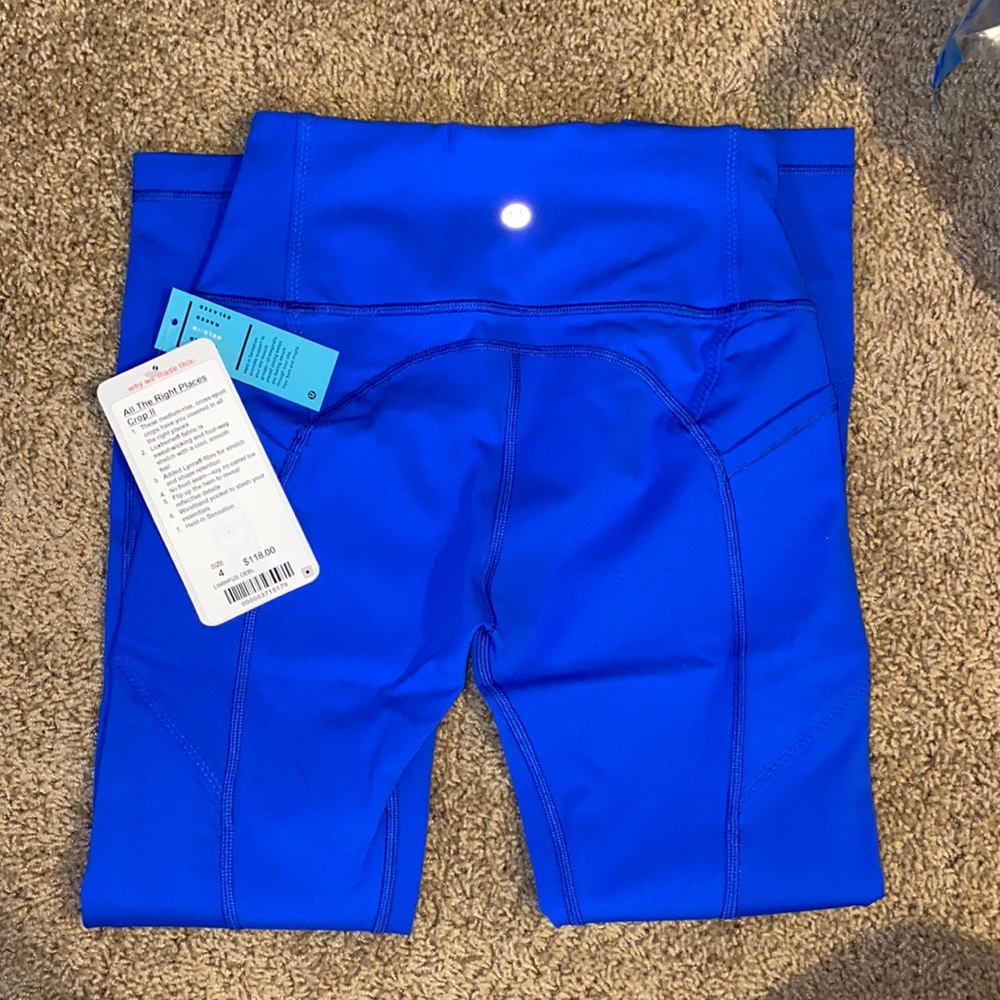 Lululemon all the right places crop leggings